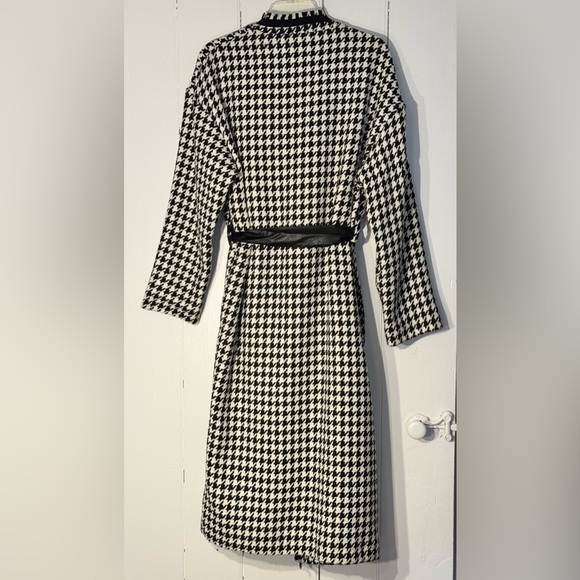 NWT HaveOne (Italy) Black & White Houndstooth Long Blazer/Jacket Chanel Vibe - Picture 15 of 15